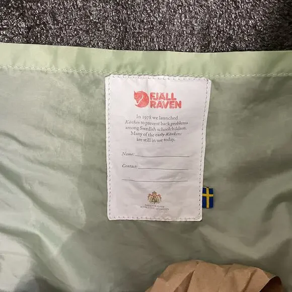 FJALLRAVEN KANKEN Backpack Mint Green Full Size - Picture 9 of 14